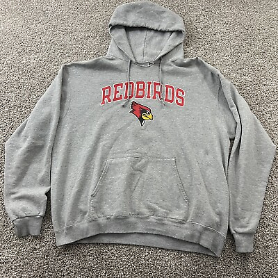 #ad Vintage Illinois State Redbirds Sweater Mens XL Gray Hoodie College Streetwear $33.99
