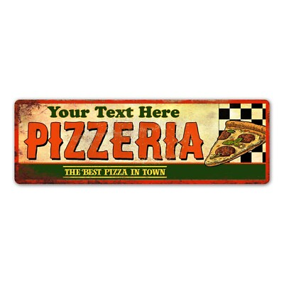 Personalized Name Pizzeria Best Pizza In Town Kitchen Decor Chef 108120098001 $50.95