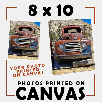 #ad 8X10 Custom Canvas Print from Your Photo On Stretched Canvas Personalized Canvas $20.99