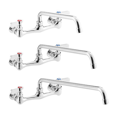 #ad #ad Wall Mount Kitchen Sink Faucet 8quot; Center NSF Commercial Restaurant Laundry $69.95