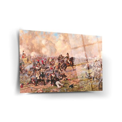 #ad Napoleon War Tempered Glass Wall Art Fade Proof Home Decor Wall Hangings $99.00