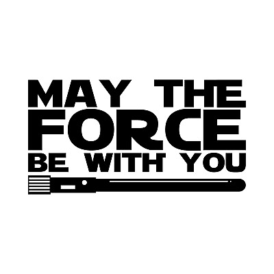 #ad #ad Vinyl Wall Art Decals May The Force Be With You Star Wars Inspired Modern De $8.99
