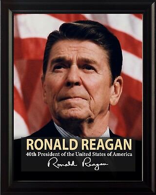 #ad Ronald Reagan 40th President Poster Picture or Framed Wall Art $19.81