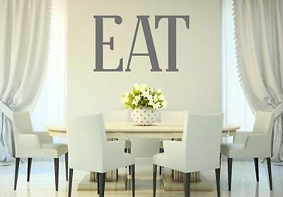 #ad #ad EAT Kitchen Dining Cafe Rustic Farmhouse Home Wall Decal Words Decor $13.85