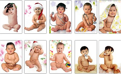 #ad Cute Babies Children Wall Poster Multi Color 12 x 18 inch Set of 10 $38.26