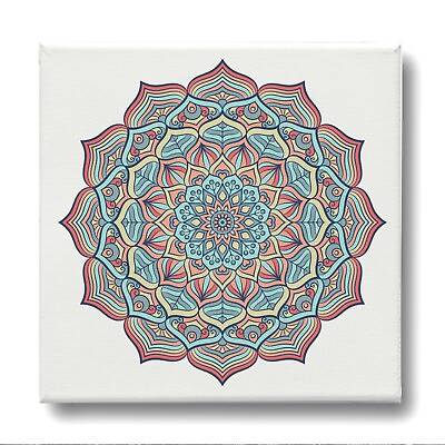 #ad #ad Framed Canvas Wall Art Painting Print Hipster Chic Mandala Flower Tile MDLA004 $29.99