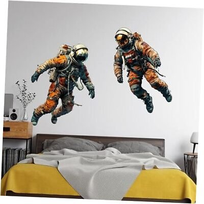 #ad Astronaut Wall Decals Universe Space Wall Stickers for Nursery Kids Astronauts $29.07