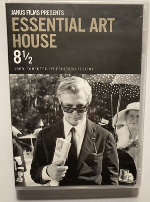 #ad 8 1 2 Essential Art House DVD Criterion Collection Fellini English Subtitles $13.99