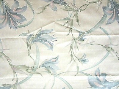 #ad Vintage Upholstery Drapery Cotton Fabric Copyrighted Print Retro Décor W54quot; $8.99