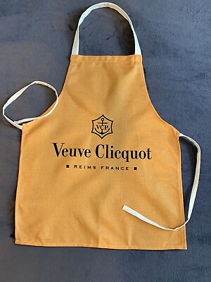 #ad Veuve Clicquot Champagne Apron 🍾Sommelier Bartender Chef Kitchen 💛Yellow Label $22.50