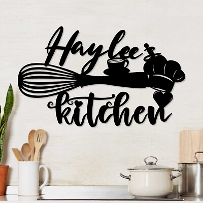 #ad Personalized Kitchen Metal Signs Custom Kitchen Decor Housewarming Gifts $49.95