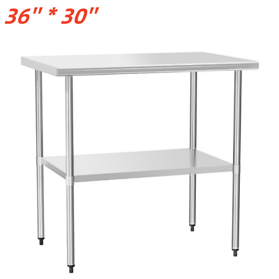 #ad #ad 30#x27;#x27;x36#x27;#x27; Stainless Steel Table NSF Commercial Restaurant Kitchen for Prepamp;Work $188.59
