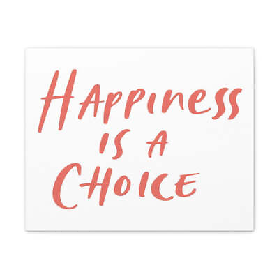 #ad #ad Inspirational Wall Art Happiness Is A Choice Red Motivation Wall Decor for Home $99.99