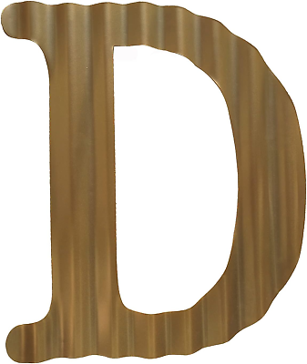 #ad 13.7quot; Metal Letters for Wall Decor Corrugated Golden Large 3D Letters Decorati $12.93