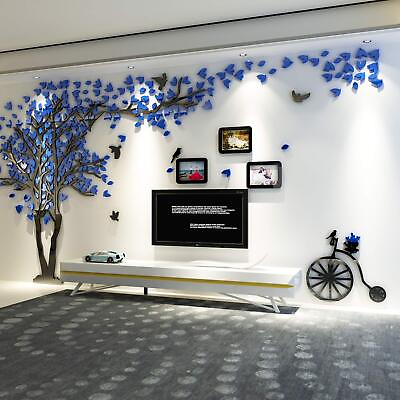 #ad Acrylic 3D Tree Wall Stickers Wall Decal Easy to Install amp;Apply DIY Decor Sti... $58.38