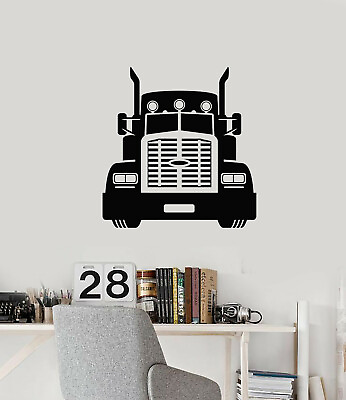 Vinyl Wall Decal Semi Trailer Truck Car Garage Decor Home Stickers ig5689 $19.99