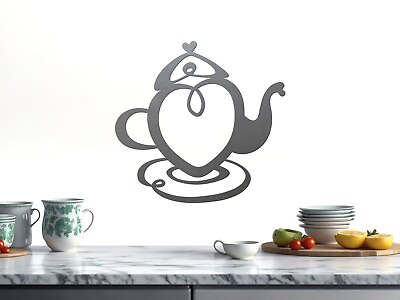 #ad Tea Kettle Coffee Pot 02 Metal Kitchen Wall Art Decor Sign Home Java Mocha Latte $29.00