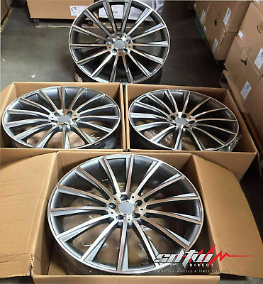 #ad 19quot; Wheels For Mercedes S550 S500 S430 E320 19x8.5 19x9.5 Staggered Rims Set 4 $849.00