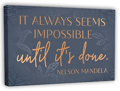 #ad Inspirational Wall Art Canvas Poster for Bedroom Office Living Room Framed $33.03