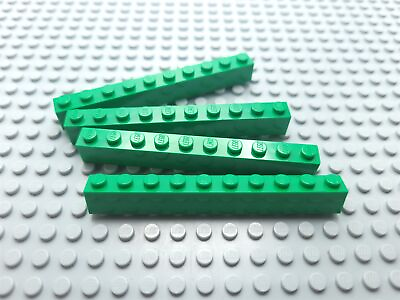 #ad LEGO Lot of 4 Green 1x10 Wall Building Brick Pieces $1.99