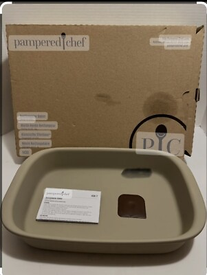 #ad Pampered Chef Family Heritage Classics Rectangular Stoneware Baker 1430 9X13 USA $85.00