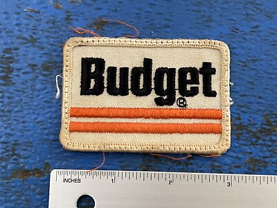 #ad #ad Vintage Budget Rental Work Shirt Employee Embroidered Patch $5.64