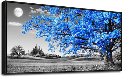 #ad Black Framed Canvas Wall Art for Living Room Black and White Wall Pictures Offic $110.99