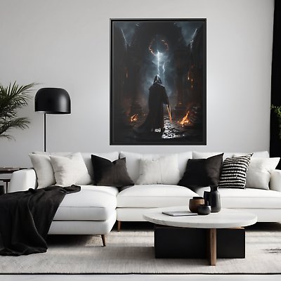 #ad 3D Rendered Fantasy Realm Framed Canvas Print Wall Art Home Office Dorm Decor $289.99