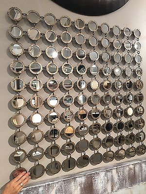 DINUBA 40quot; CONTEMPORARY DECOR SMALL ROUND MIRRORS FORGED METAL WALL ART MIRROR $613.80
