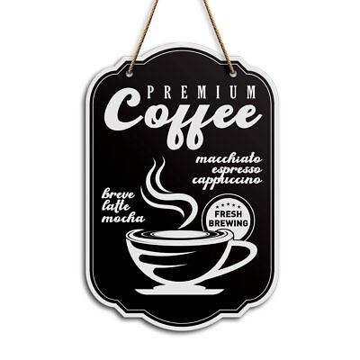 #ad Coffee Sign Kitchen Wall Decor Premium Coffee Home Sign for Kitchen Coffee Ba... $16.55