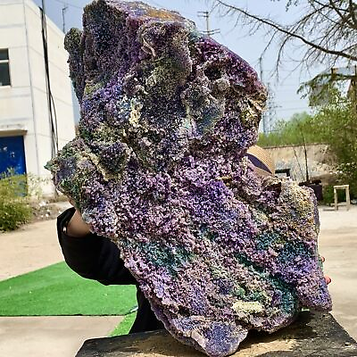 #ad 76.42LB Beautiful Natural Purple Grape Agate Chalcedony Crystal Mineral Specimen $10021.80