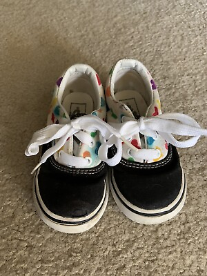 Vans Off The Wall Girls Hearts Shoes Infant Toddler Size 5 $12.95