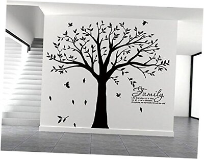 #ad Large Family Tree Wall Decal with Family Llike Branches on a Tree Wall Decals $55.61