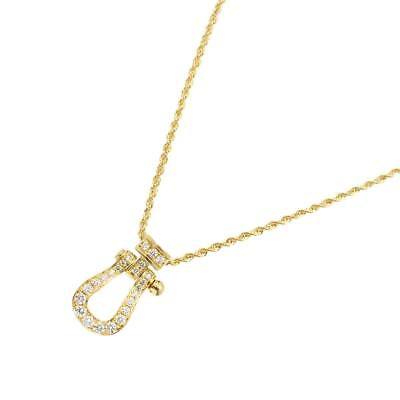 #ad #ad FRED Force10 Diamond Necklace Medium 18K Yellow Gold 750 90225857 $2168.92