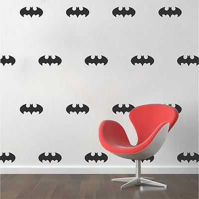 #ad Batman Wall Decal Stickers Batman Wallpaper Vinyl Batman Logo Sheet Decals a21 $14.95