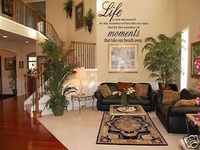 #ad LIFE MOMENTS Wall Art Decal Home Room Decor Sticker 48quot; $36.38