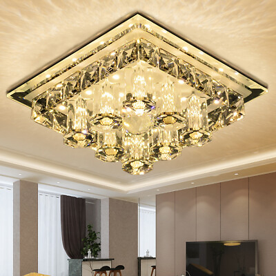 #ad Luxury Modern Home Decorative K9 Crystal Ceiling Light LED Bedroom Chandelier US $20.96