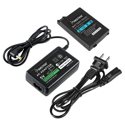 #ad Battery Pack Home Wall Travel Charger AC Adapter for Sony PSP 2000 3000 Slim $14.99