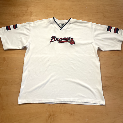 #ad Vintage Atlanta Braves Sports White XL Short Sleeve T Shirt $14.99