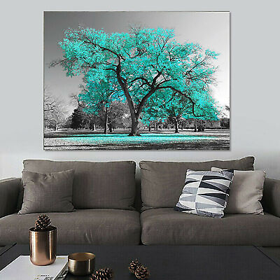 #ad Large Tree Canvas Modern Wall Art Oil Painting Picture Print Unframed Home Decor $14.99