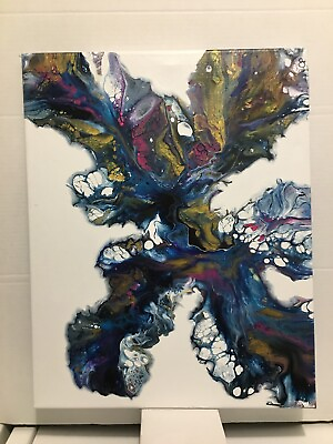 #ad Wall Art Hanging Home Decor Acrylic Pour Painting  $26.00