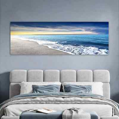 #ad Sea Beach Canvas Prints Sea Wave Landscape Paintings Modern Home Decor Wall Art $31.67