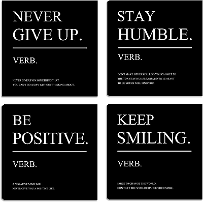 #ad Motivational Canvas Wall Art Office Positive Motto Decor Inspirational Quotes Wa $61.39