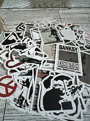 #ad Banksy Art 10 Mystery Sticker Pack $4.00