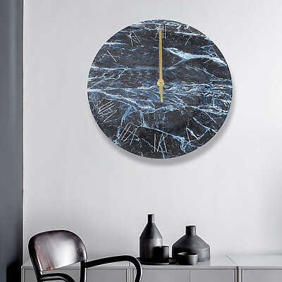 Marble Design Wall Clock Modern Minimalist Living Room Bedroom Art Clocks Nordic $18.05