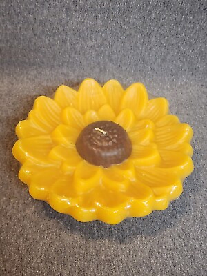 #ad #ad MCM Sunflower 7quot; Novelty Candle Retro Modern Home Decor $25.64