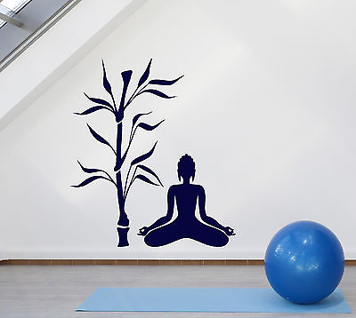 #ad Wall Stickers Vinyl Decal Buddha And Tree Religion Decor Zen Meditation z2057 $20.99