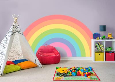 #ad Rainbow Wall Sticker Decal Bedroom Decor Art Mural Nursery Kids Room WC107 $16.87