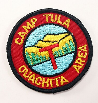 #ad Vtg 1980#x27;s Camp Tula NO Fleur Lis Ouachita Area Boy Scouts of America BSA Patch $12.99