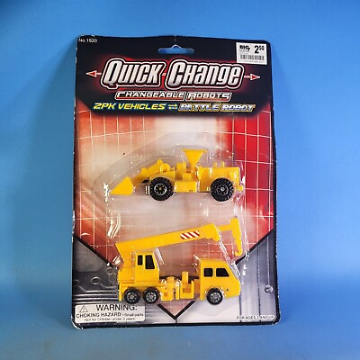 #ad Quick Change Transforming System Battle Robot Construction Big Lots Transformer $14.99